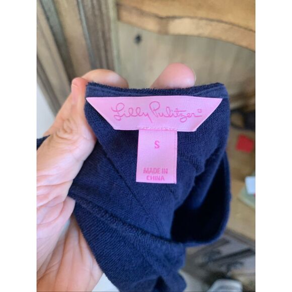 Lilly Pulitzer Dress- terry cloth/navy - Picture 7 of 10